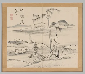 Dubbel Album van Landschapsstudies na Ikeno Taiga, Deel 2 blad 24