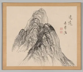 Dubbel album van landschapsstudies naar Ikeno Taiga, Deel 2 blad 3