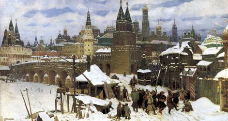 Moskou in de 17e eeuw. De Allerheiligenbrug, 1901
