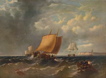 Een Vissersboot voor de Kust van Kent, c1854, 1938