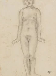 Aristide Maillol Studie voor het centrale beeld van de drie nimfen
