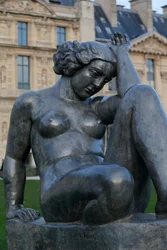 Jardin des Tuileries, Aristide Maillol, Montagne 1937, Parijs, Frankrijk
