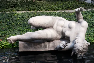 De rivier, van Aristide Maillol, in de beeldentuin van het Museum of Modern Art, New York