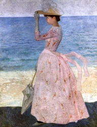 Vrouw met de paraplu, 1900