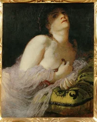 Der Tod der Cleopatra - Dood van Cleopatra ... (schilderij op doek)
