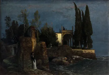 Villa aan zee, ca. 1877 (Olieverf op doek)