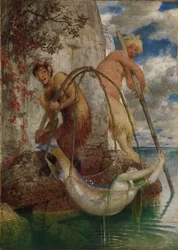 Twee vispannen, 1874