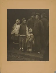 Gemengde menigte, oud Chinatown - San Francisco