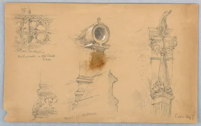 Architectonische schetsen in Caen