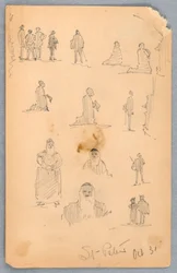 Figuurschetsen bij St. Pieter