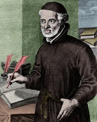 Pater Antonio VIEIRA (1608-1697) Jezuïet, Evangelisator van de Indianen van Brazilië - Gravure door Arnold van Westerhout (1651-1725) - Portret van Antonio Vieira (1608 -1697), Portugese jezuïet priester en schrijver