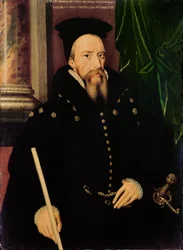 Portret van William Cecil, 1e Baron Burghley (1520-98) Lord High Treasurer