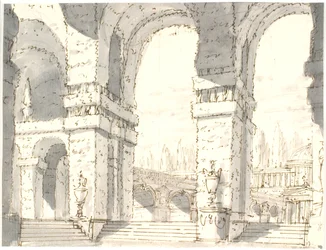 Paleiscomplex met arcades