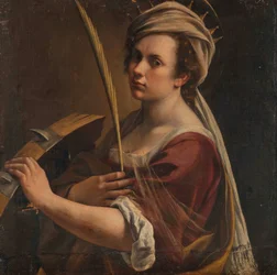 Zelfportret als Sint-Catharina van Alexandrië, c.1616