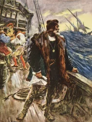 De Reis van Columbus, illustratie uit 