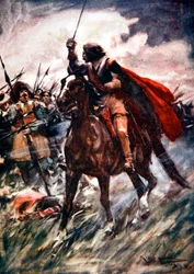 Albrecht von Wallenstein bij de Slag om Lutzen, 1632 1913
