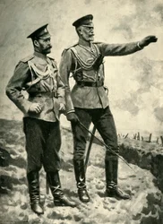 De veranderingen in het Russische commando, september 1915. Eerste Wereldoorlog, ca. 1920