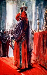 De Heilige Roomse Keizer Frederik II kroont zichzelf tot koning van Jeruzalem, 1229 1913