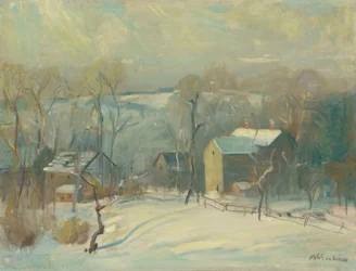 Dorp in de Sneeuw