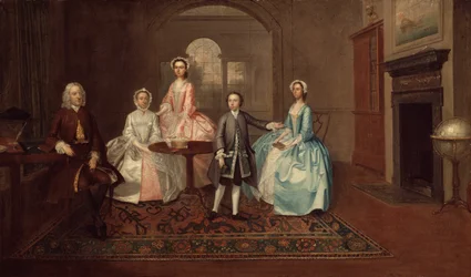 John Thomlinson en zijn familie, 1745