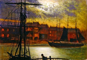 Boten in de Haven van Whitby
