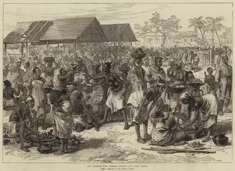 De Ashantee Oorlog, Generale Markt, Cape Coast Castle