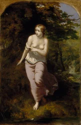 Musidora badend, 1849