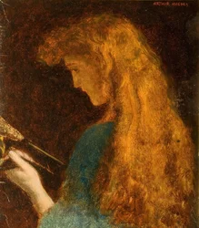 Studie van een meisjeshoofd, 1880-1886