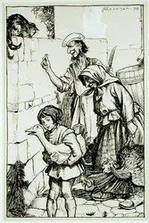 Een kater van Sir Alured Denne, illustratie uit 