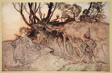 Hoe nu geest! waarheen dwaal je, illustratie uit 