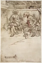 Ik heb zelfs met Rip Van Winkle zelf gesproken, die, toen ik hem voor het laatst zag, een zeer eerbiedwaardige oude man was., uit Rip Van Winkle door Washington Irving, pub. 1910
