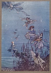 De feeën van de Serpentine, uit Peter Pan in Kensington Gardens door J M Barrie, pub. 1906