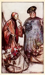 Twee van die wijzen... als kramers onder ons (zich uitdrukkend met dingen die ze bij zich dragen), uit Deel III: Een reis naar Laputa, Balnibarbi, Luggnagg, Glubbdubdrib en Japan in Gullivers Reizen