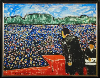 De spreker (schilderij op doek)