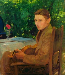 Portret van Friedrich Ahlers-Hestermann (b.1883) 1900