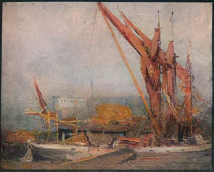 Hooiboten op de Theems, 1905