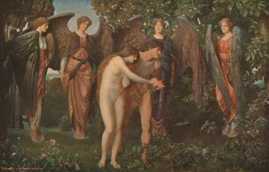 De Verdrijving van Adam en Eva uit Eden, 1897, ca. 1930