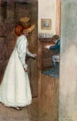 Illustratie voor Northanger Abbey door Jane Austen
