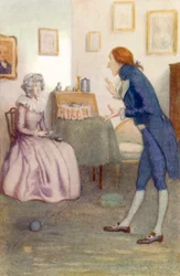 Illustratie voor Trots en Vooroordeel door Jane Austen