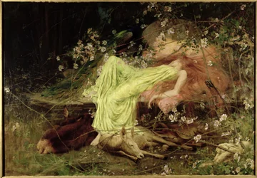 Een Sprookje: "Alles Leek te Slapen, de Schuwe Haas op Vorm" - Scott, c.1895