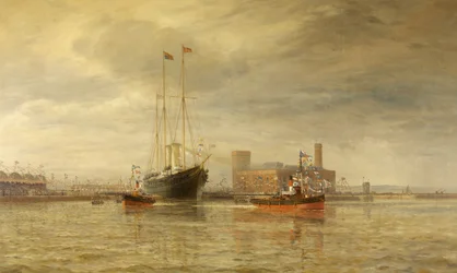 Opening van het Royal Edward Dock, Avonmouth, 9 juli