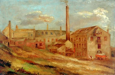 Een molen (olieverf op doek)