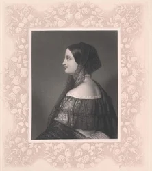 Aartshertogin van Oostenrijk Toscane Auguste (afdruk)