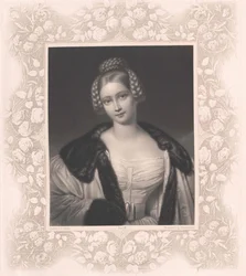 Caroline barones von Spiering (prent)
