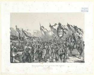 Begrafenis van de op 13 en 14 maart 1848 gesneuvelden