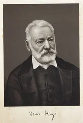 Hugo, Victor (1802-1885). Franse romantische schrijver. Lithografie