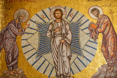 De transfiguratie van Jezus. Kathedraal, Harissa, 2022 (foto)