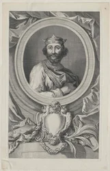 Engelse koning Edward I (afdruk)
