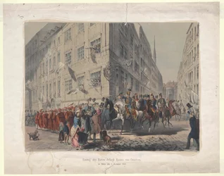 Verhuizing van baron Jellacic ban van Kroatië