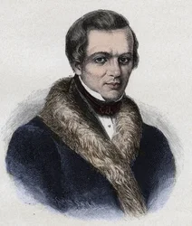 Portret van Aleksej Koltsov Russische dichter - Portret van Aleksej Koltsov Russische dichter